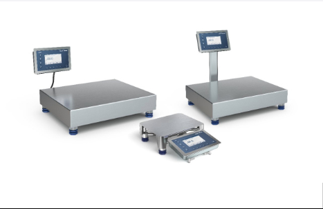 Balanças higiênicas de banco ¢ Design de aço inoxidável classificado IP69K para ambientes sanitários