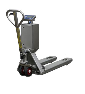 Balança de pallet Jack de aço inoxidável industrial PJA439 - Sistema de pesagem durável e higiénico