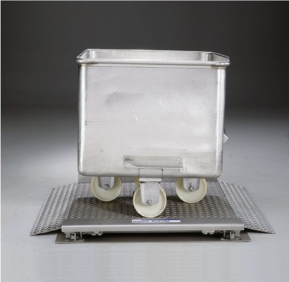 Escala de piso de aço inoxidável 2888S-SS 500.000 24x24 polegadas plataforma de pesagem pesada