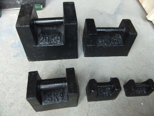 Calibração de precisão Peso de ensaio de calibração padrão de ferro fundido e aço inoxidável