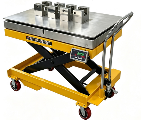 Balança Elevatória de Mesa em Aço Inoxidável 304 2000kg Saída RS232 Plataforma Digital de Pesagem à Prova d'Água IP68