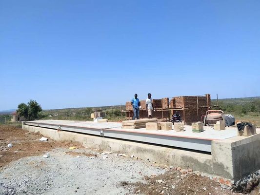 Ponte de pesagem de baixo perfil de alta capacidade para logística e transporte