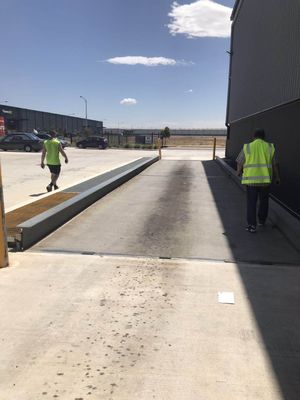 Escalas automotivos da báscula composta da estrada concreta do metal 3x14m 3x16m