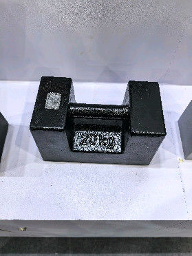 Peso de ferro fundido cinza de 20 kg (tipo M1/M2) para ensaios de estabilidade de guindastes e verificação da segurança dos elevadores