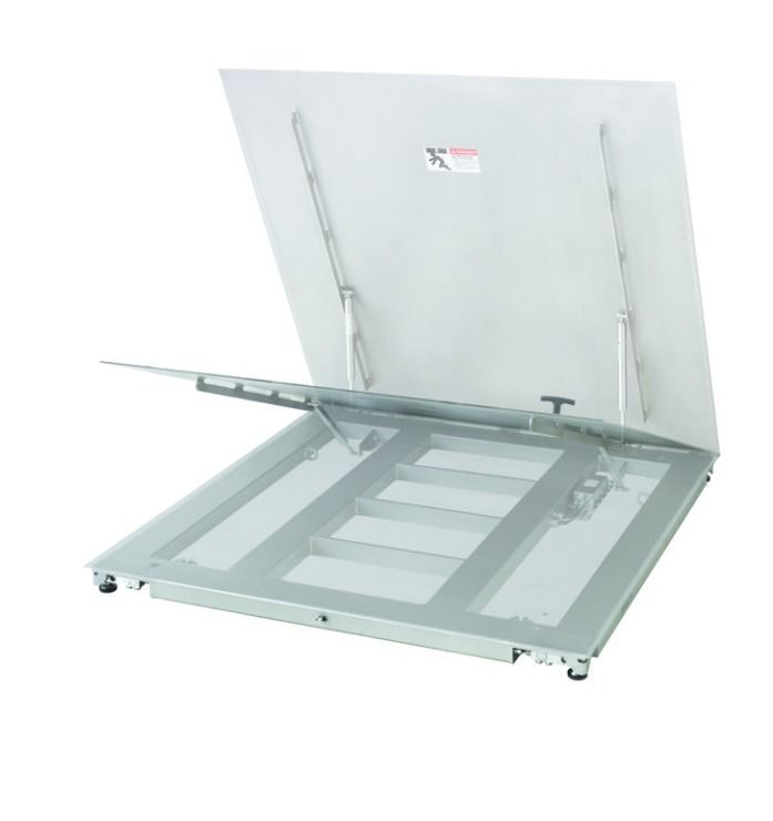 Balança de piso industrial com elevação PFA779lift-DS300A - Plataforma durável com acesso fácil para manutenção